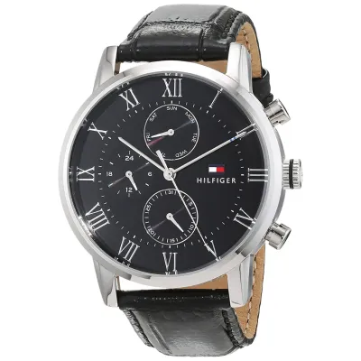 Tommy Hilfiger Men's Sophisticated Sport Black Watch